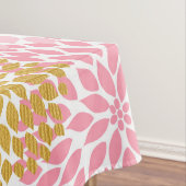 Rosa Gold Dahlia Blumentuch Tischdecke (Beispiel)