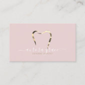 Rosa Gold Dental Elegante Visitenkarte (Vorderseite)