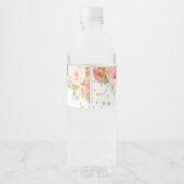 Rosa Gold Dino Giro Flasche Wasserflaschenetikett (Rückseite)