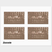 Rosa Gold/DIY Hintergrund PixDezines Weide/Imitats Rechteckiger Aufkleber (Blatt)