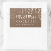 Rosa Gold/DIY Hintergrund PixDezines Weide/Imitats Rechteckiger Aufkleber (Tasche)