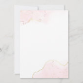 Rosa Gold Donut wächst zum Geburtstag auf Einladung (Rückseite)