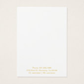 Rosa Gold Elegante Butterfly Earring Display Card (Rückseite)