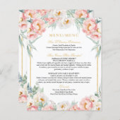 Rosa & Gold Elegantes zweisprachiges Quinceñera Me (Vorne/Hinten)