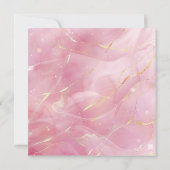 Rosa Gold Fairytale Princess Crown Geburtstagskart (Rückseite)