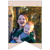 Rosa Gold Foto Abschluss oder Party zum Jubiläum Wimpelkette (Zweite Fahne)