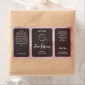 Rosa Gold Glitter Serum Etikett (Insitu)