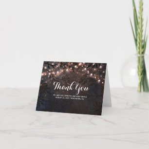 Rosa Gold Glitter Tannenbaumzweige Danke