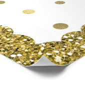 Rosa & Gold Glitzer Einhorn Giro del Malcantone Ki Poster (Ecke)