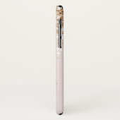 Rosa Gold Glitzer Girly Hübscher Anfangsname Case-Mate iPhone Hülle (Hinten/Links)