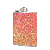 Rosa Gold Glitzer Imitate Flachmann (Links)