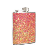 Rosa Gold Glitzer Imitate Flachmann (Rechts)