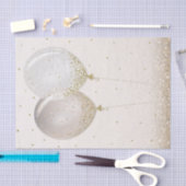 Rosa Gold Glitzer Party Balloons Funkelnd Seidenpapier (Handwerk)