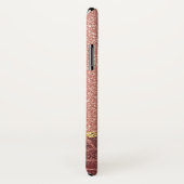 Rosa-Gold-Glitzer und knackige Tierdrucke Case-Mate iPhone Hülle (Hinten/Rechts)