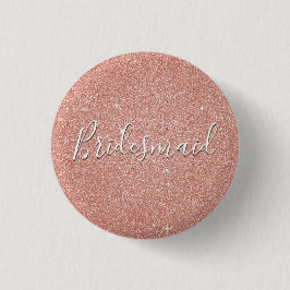 Rosa Gold Glitzer und Sparkle Button