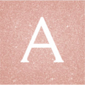 Rosa-Gold-Glitzer und Sparklogramm Aufkleber (Vorderseite)