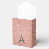 Rosa-Gold-Glitzer und Sparklogramm Geschenkschachtel (Geöffnet)