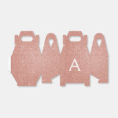 Rosa-Gold-Glitzer und Sparklogramm Geschenkschachtel (Ungefaltet)