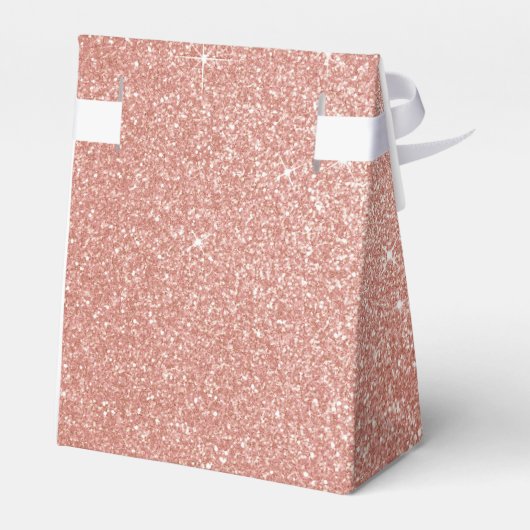 Rosa-Gold-Glitzer und Sparklogramm Geschenkschachtel (Rückseite)