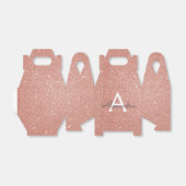 Rosa-Gold-Glitzer und Sparklogramm Geschenkschachtel (Ungefaltet)