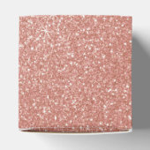 Rosa-Gold-Glitzer und Sparklogramm Geschenkschachtel (Oben)