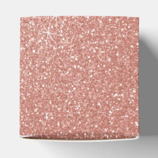 Rosa-Gold-Glitzer und Sparklogramm Geschenkschachtel (Oben)