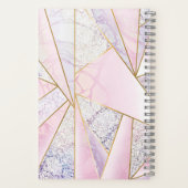 Rosa Gold Glitzer wie Sketchbook Marble Elegance Notizblock (Rückseite)
