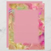 Rosa, Gold, grüne Marmorfarbe (Vorne/Hinten)