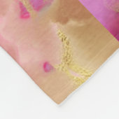 Rosa, Gold, grüne Marmorfarbendecke Fleecedecke (Ecke)