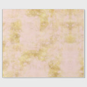 Rosa Gold Grunge Geschenkpapier (Flach)