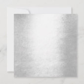 Rosa Gold Herz Silver Geburtstagsparty Einladung (Rückseite)