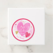 Rosa Gold Herzchen Glücklicher Valentinstag Geschenkanhänger (Beispiel)