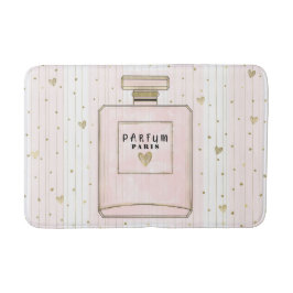 Rosa & Gold hören Paris Parfum Chic Mode Badematte
