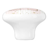 Rosa & Gold hören Paris Parfum Chic Mode Keramikknauf (Seitenansicht)