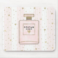 Rosa & Gold hören Paris Parfum Chic Mode