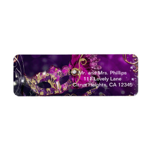 Rosa & Gold Kostüm-Maskenball-Maske Geburtstagsfei