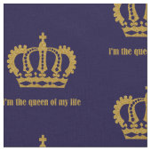 Rosa Gold. Krone. Königin. Stoff (Nahaufnahme)