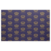 Rosa Gold. Krone. Königin. Stoff (Fat Quarter (45,7 x 55,9 cm))