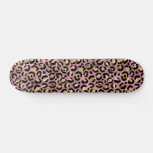 Rosa Gold Leopardenmuster Skateboard (Horizontal)