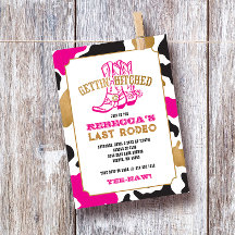 Rosa Gold Letzte Rodeo Junggeselinnen-Abschied Ein