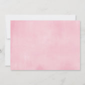 Rosa Gold lila Schmetterling Foto Geburtstag Einladung (Rückseite)