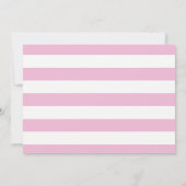 Rosa Gold Lingerie Duschstreifen Einladung (Rückseite)