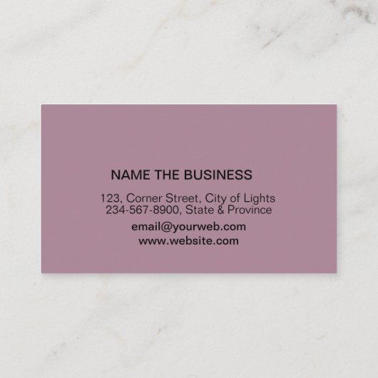 Rosa Gold Loyalty Card Salon Makeup Künstler Treuekarte (Rückseite)