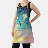 Rosa Gold-Marmor-Geschäftspersonal Einheitliches M Schürze (InSitu)