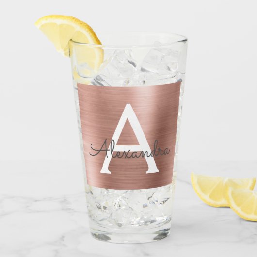 Rosa-Gold-Metallic-Folie Glas (Vorderseite Ice)