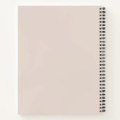 Rosa Gold Minimalistisches Notizbuch (Rückseite)