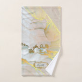Rosa Gold Mit Monogramm Badhandtuch Set (Handtuch)