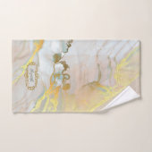 Rosa Gold Mit Monogramm Badhandtuch Set (Handtuch)