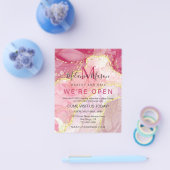 Rosa Gold Modernes flüssiges Wasser Alkohol Alkoho Flyer (Einzeln)