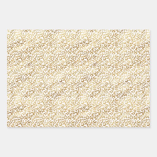 Rosa Gold Ombre Leopard Print Geschenkpapier Set (Vorderseite 2)